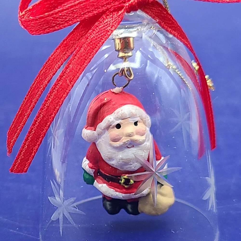 CLEARANCE Vintage Christmas Bells Sandstone Kokopelli Goebel 1987 TeddySanta